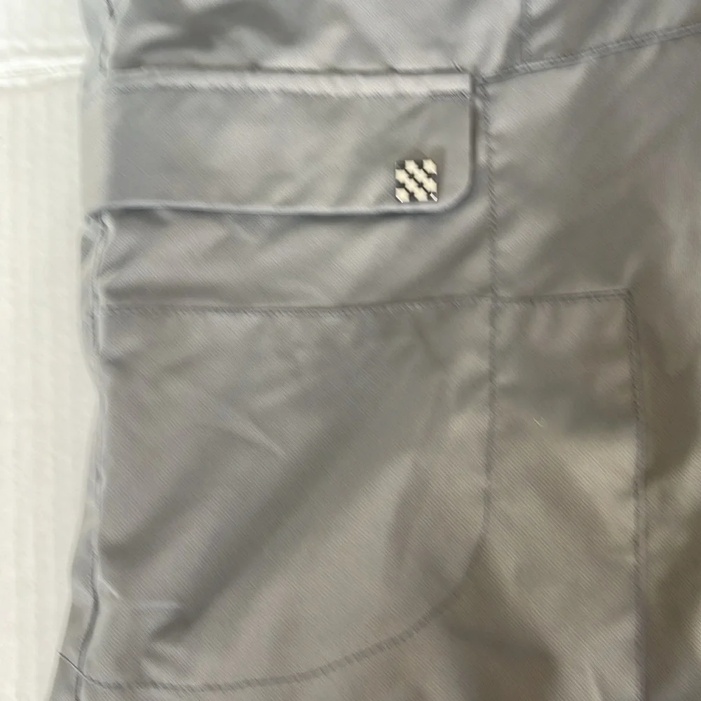 Obermeyer Prophet Kids Snow Pants Gray Adjustable Ski Snowboard Insulated SZ 10